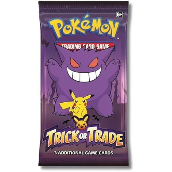 POKEMON TRICK OR TRADE - SINGLE SEALED MINI BOOSTER PACK - 3 CARDS PER PACK